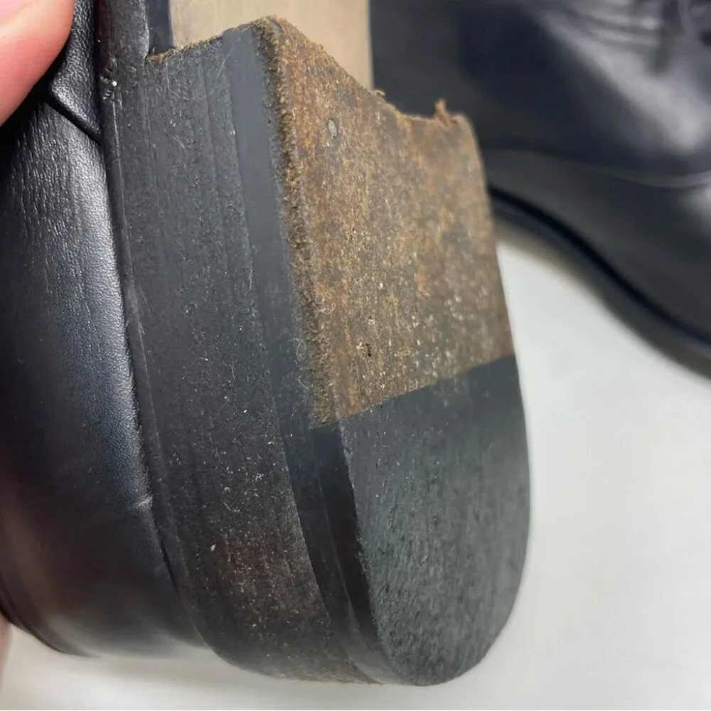 * Dior Timeless Derby Black Leather Dress Shoes Size 40.5 (US 7.5) Made in Italy